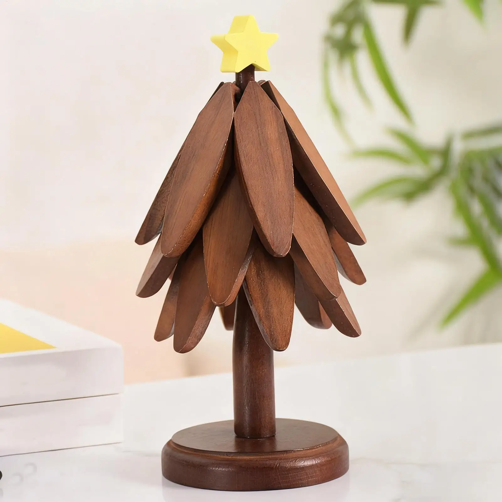 

Подставка для елки в форме дерева, противоскользящий держатель для чайника, рождественская елка, защита для горячей подушки для дома, ресторана, кастрюли, чаша, столешница, столовая