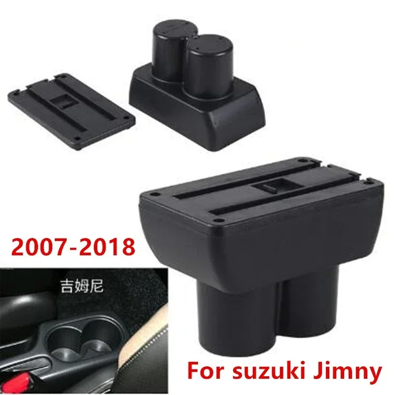 For Suzuki Jimny JB23 JB43 Armrest box For Suzuki Jimny Interior Parts special Retrofit parts Car Armrest USB LED 2007-2018