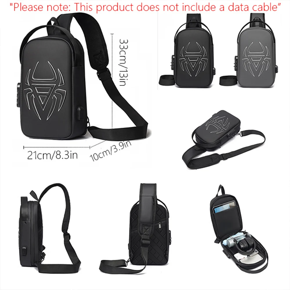 

2024 Новая корейская нагрудная сумка, многофункциональная нагрудная сумка для отдыха, противоугонная нагрудная сумка большой вместимости, сумка через плечо для деловых поездок