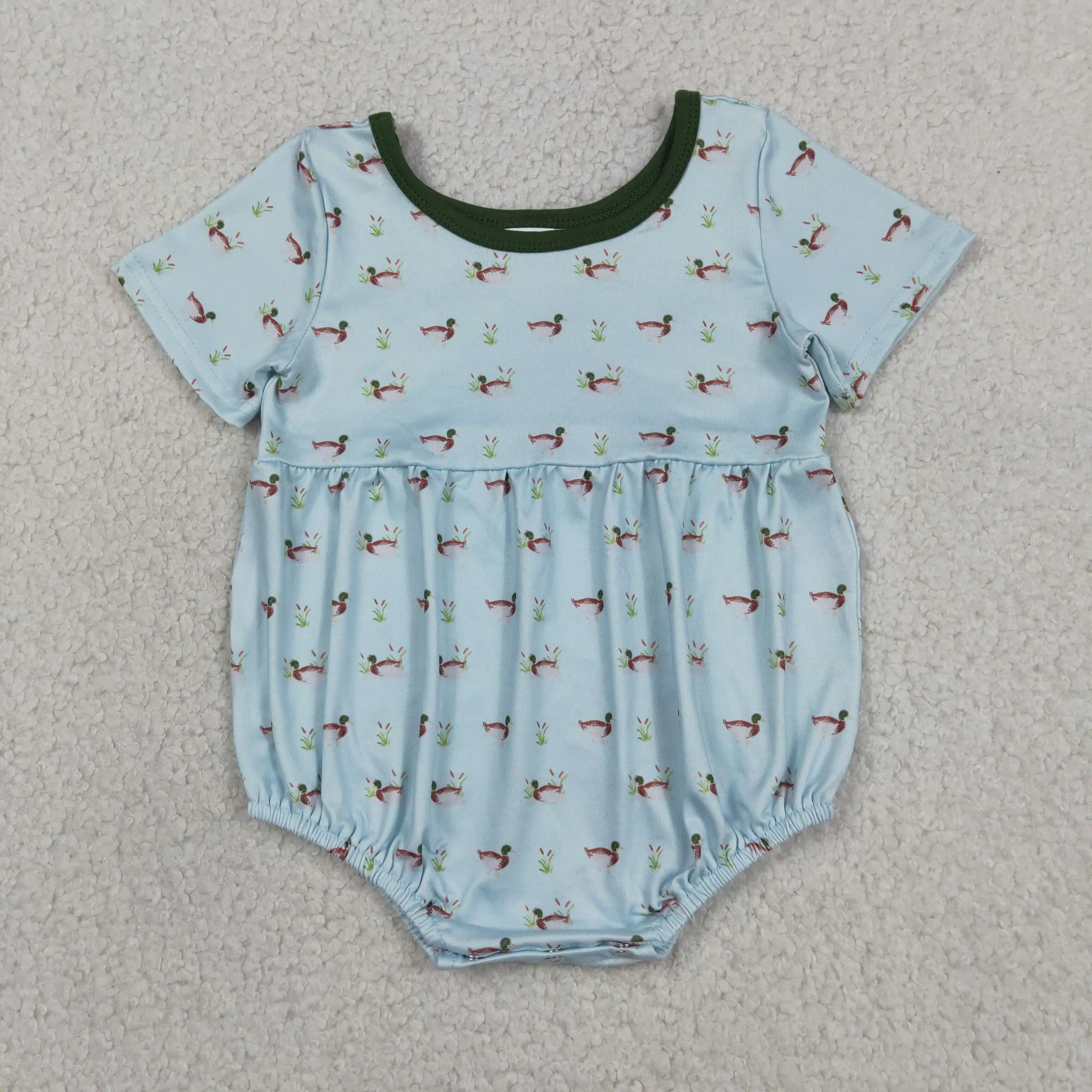 

Wholesale Kids Toddler Ducks Bubble Romper Children Boys Clothes Newborn Infant Coverall Baby Boy Short Sleeves Summer Bodysuit