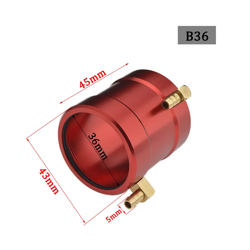 RC Boot Goede Kwaliteit Aluminium CNC Marine Motor Waterkoeling Jas voor RC Boot B20/B36/B40 ID 20/36/40mm Borstelloze Motor