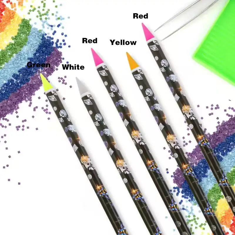 ปากกาเจาะเล็บ, เครื่องมือเจาะแบบดินสอ, หยิบจับเพชรพลอย, อุปกรณ์หยิบคริสตัล, อุปกรณ์ตกแต่งเล็บ