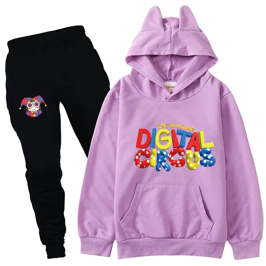 

New The Amazing Digital Circus Pomni Jax Clothes Kids Hoodie&Sweatshirts Pants 2pcs Set Toddler Girls Outfits Boys Clothing Sets