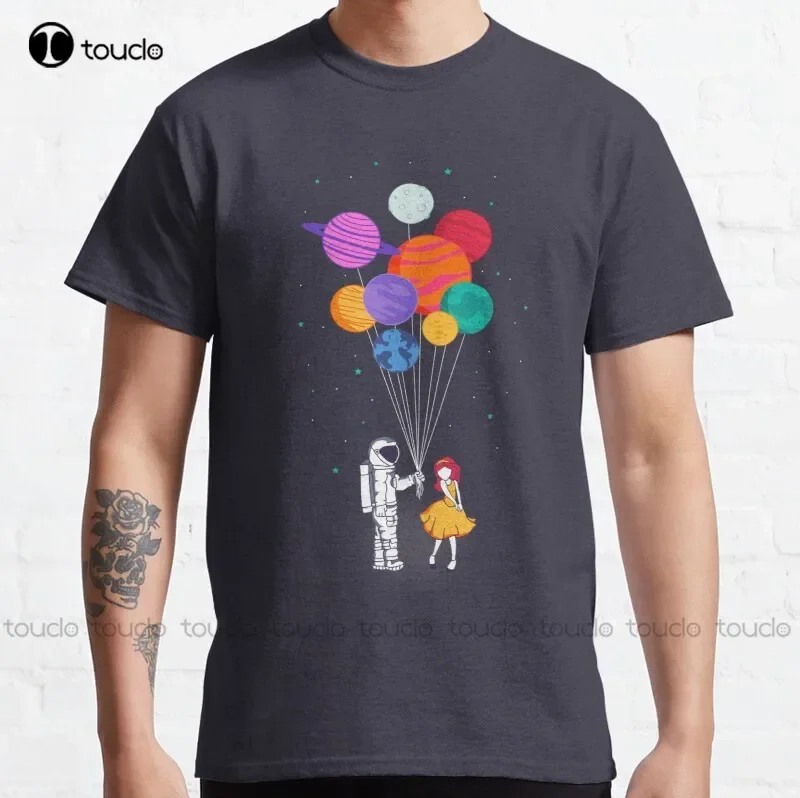 New For You Everything Astronaut Love Lovers Couple Space Classic T-Shirt Cotton Tee Shirt S-5Xl Unisex cotton t shirts