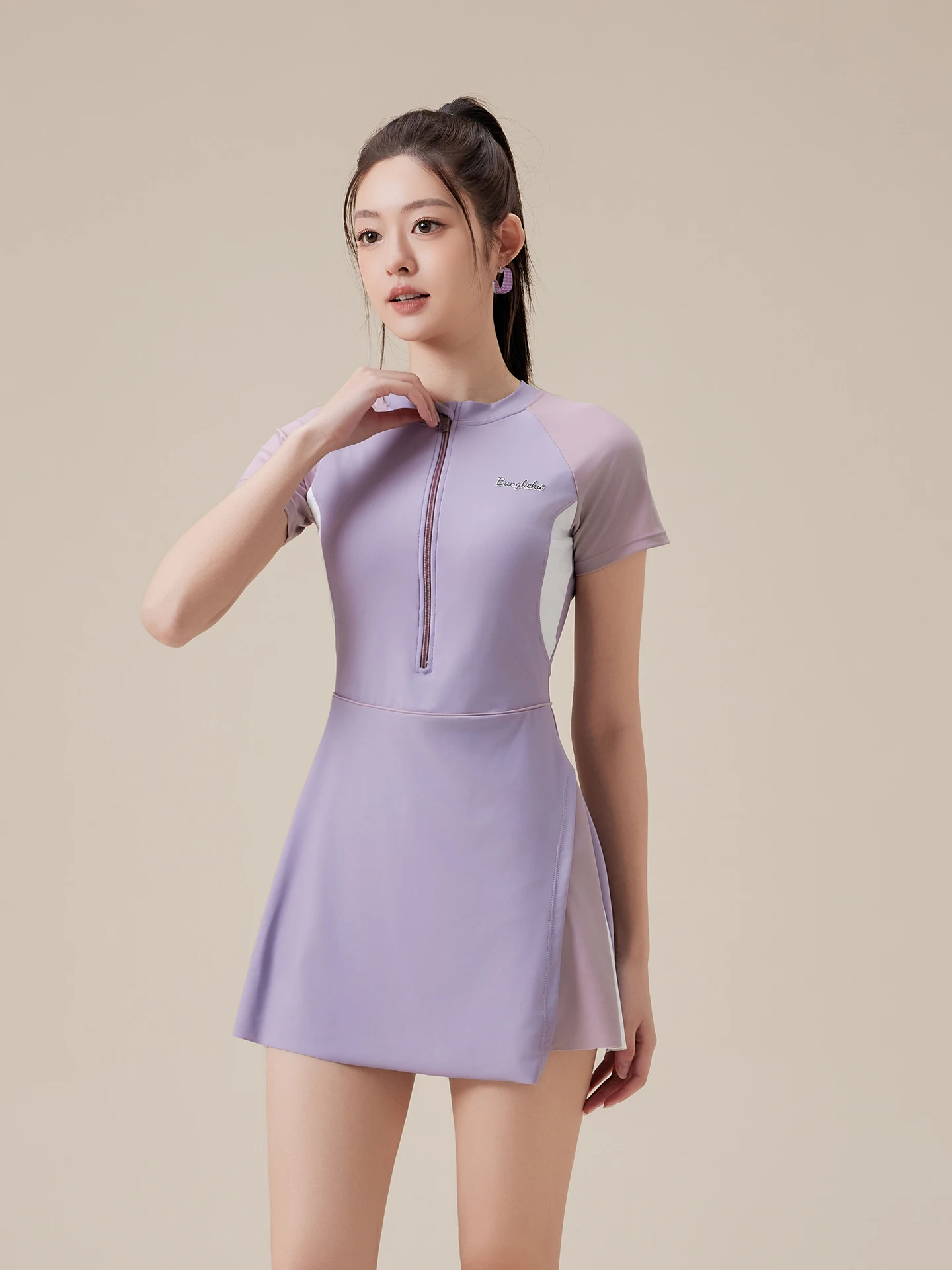 

Новый спортивный купальник-бикини 2026 года для женщин, термокостюм для спа, большие размеры, скрывающий живот, корректирующий фигуру, пляжный купальный костюм