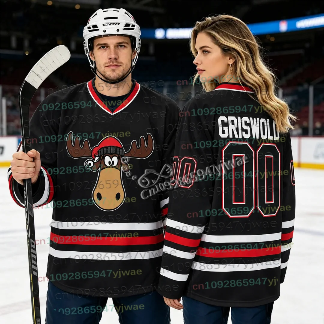 26 Christmas New Year Gift Griswold Hockey Jersey Fashion Leisure Training Long Sleeve Tshirt Streetwear Women Mens Beach Tshirt