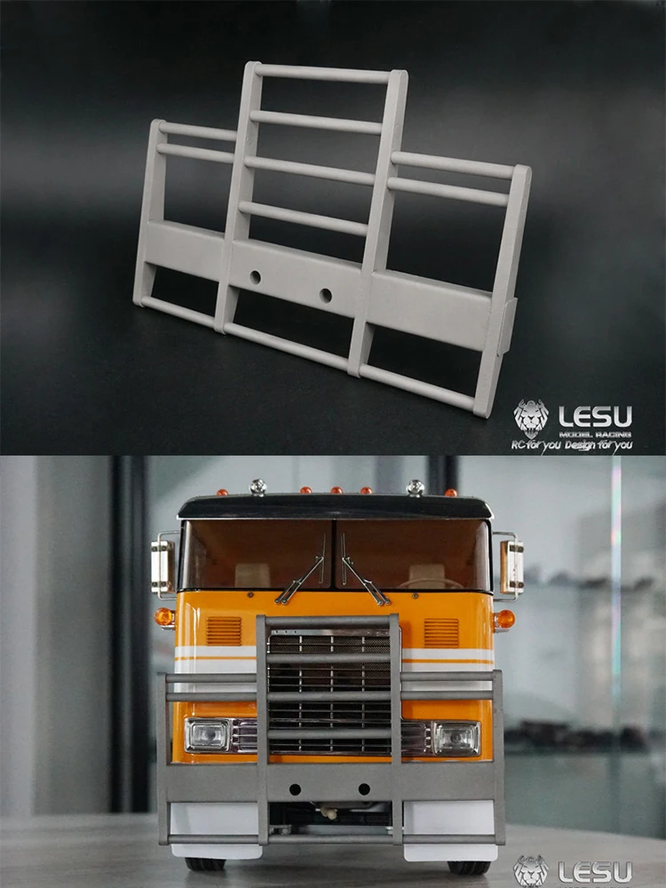 RC 1/14 Frontstoßstangengrill-Schutz für Tamiya Hydraulikbagger, Lader, Muldenkipper für SCANIA, MAN, VOLVO Kipper DIY-Teile – Detail 5