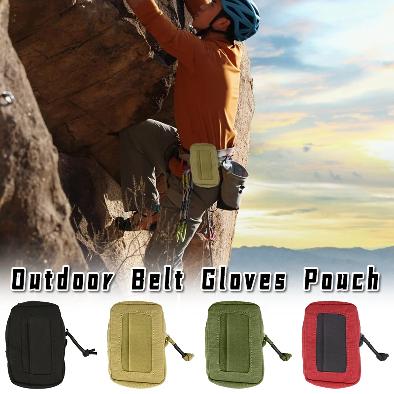 

Nylon Duty Belt Pouch for Gloves / Coins / Tools, Heavy-Duty, Waterproof, Portable Outdoor Hunting Gear Organizer