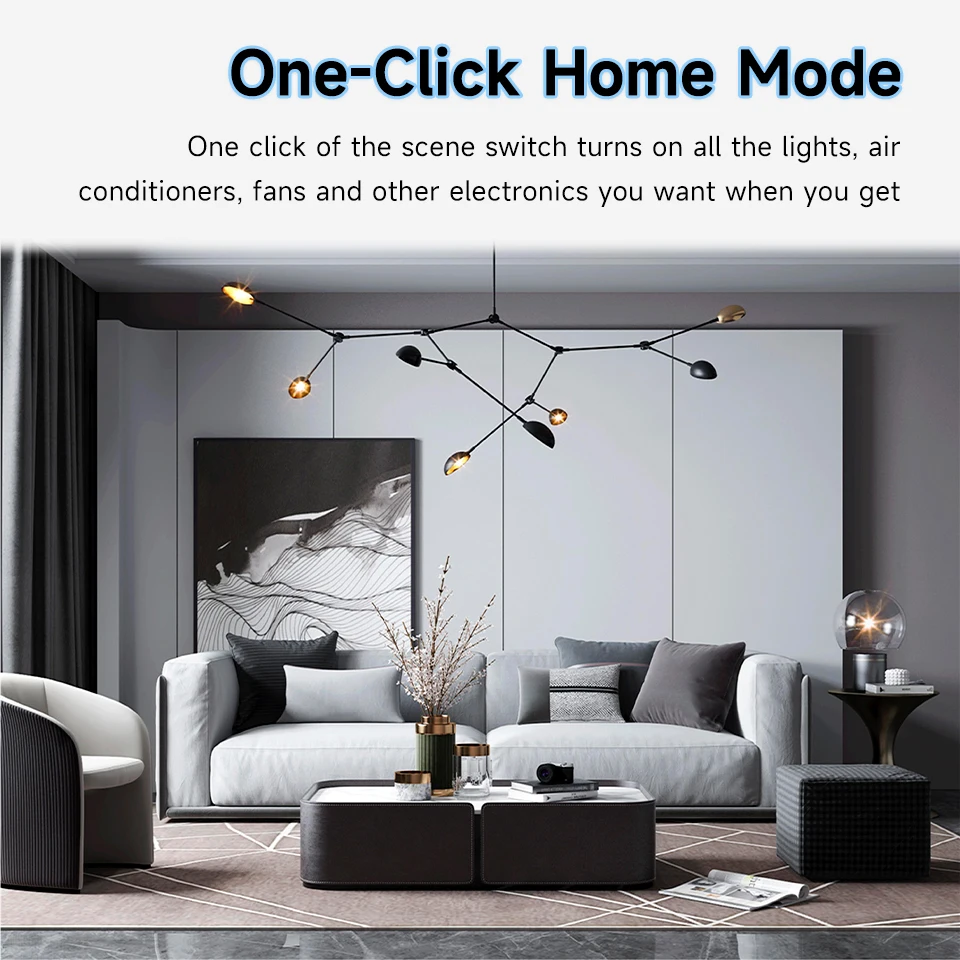 6-Gang Tuya ZigBee 3.0 Smart Scene Switch, Wireless Remote Control Push Button, 18-in-1 Programmable Keypad, Battery Powered image 5