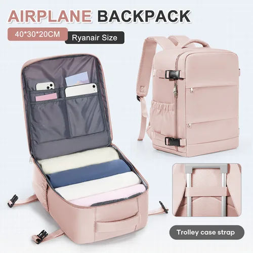 Mochila de viaje Ryanair 40x30x20, bolsa de viaje de negocios de corta distancia, bolsa de cabina de aire Wiz, bolsa para ordenador portátil de 15,6 "", mochila de ocio para parejas