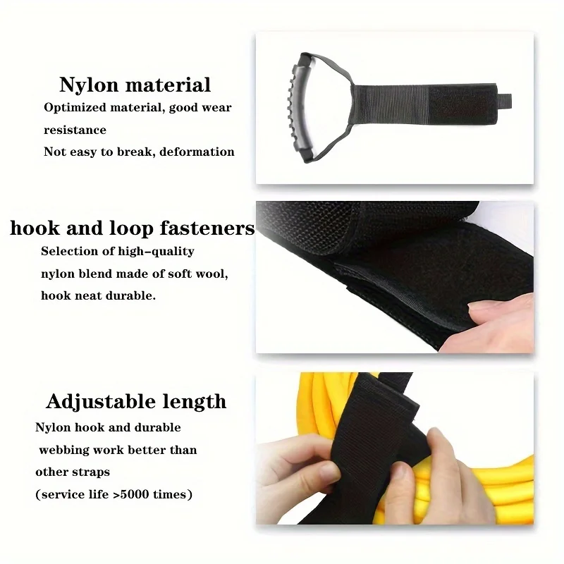 Extension Cord Storage Strap Reusable Hose Tie Straps Heavy Duty Storage Straps For Garden Hoses Pool Hose Garage Wall Hose