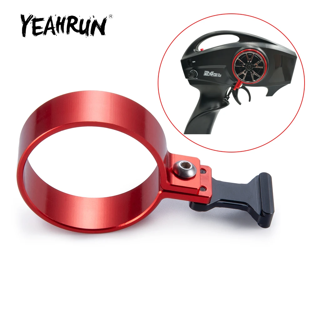 YEAHRUN Aluminum Alloy Remote Control One-Handed Handwheel Controller for Axial SCX10 TRX-4 TRX-6 1/10 RC Car Upgrade Parts