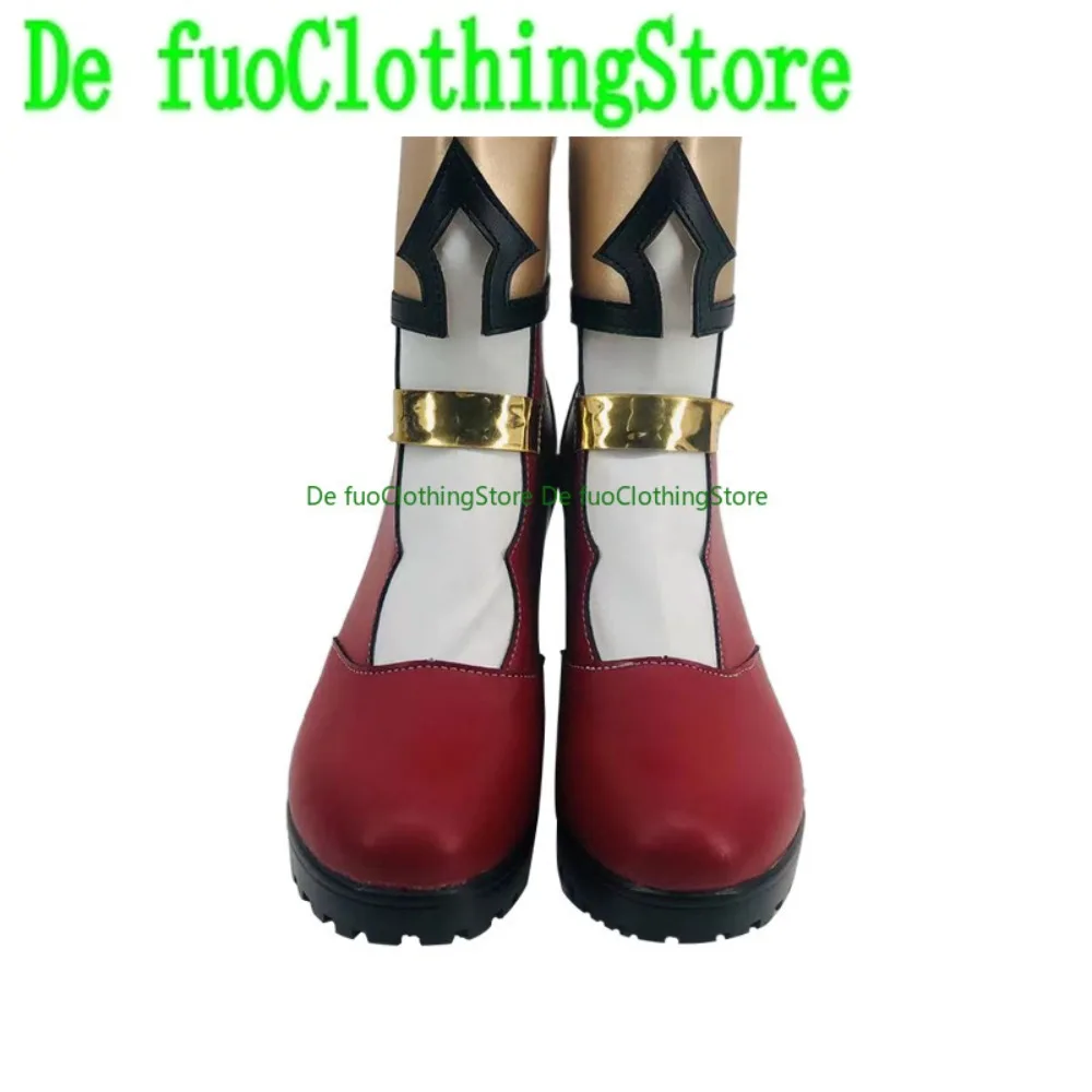 DefuoClothing Genshin Impact Charlotte Buty do Cosplayu Anime Gra Buty i Kozaki do Odgrywania Ról na Halloween