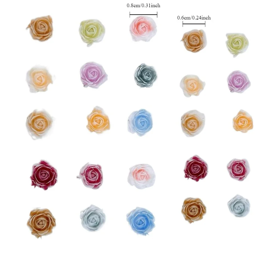 50 pçs resina rosa seca rosa arte do prego jóias diy decoração acessório brincos hairpin caso do telefone móvel resina decoração da arte do prego