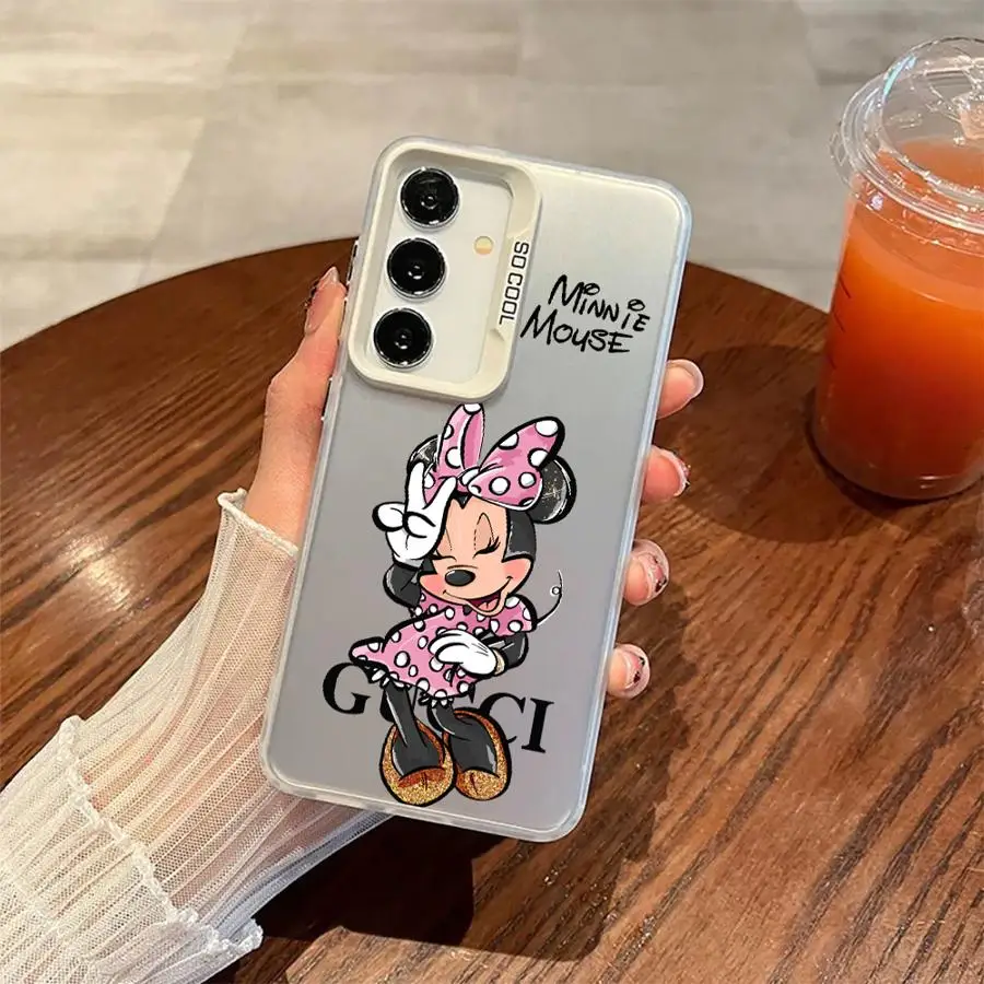 Casing Soft Shell untuk Samsung Galaxy S25 S23 S20 FE S24Ultra S22 Ultra S24 FE Note 20 Ultra S21 S25Plus Fashion Mickey Minnic