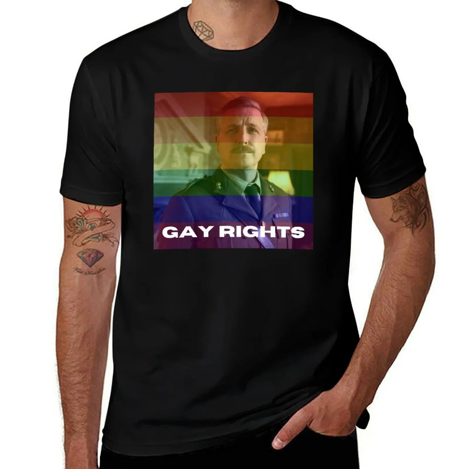 

GAY RIGHTS CAPTAIN T-Shirt t shirts for man graphic funny t shirt man casual man graphic t shirt T-Shirt