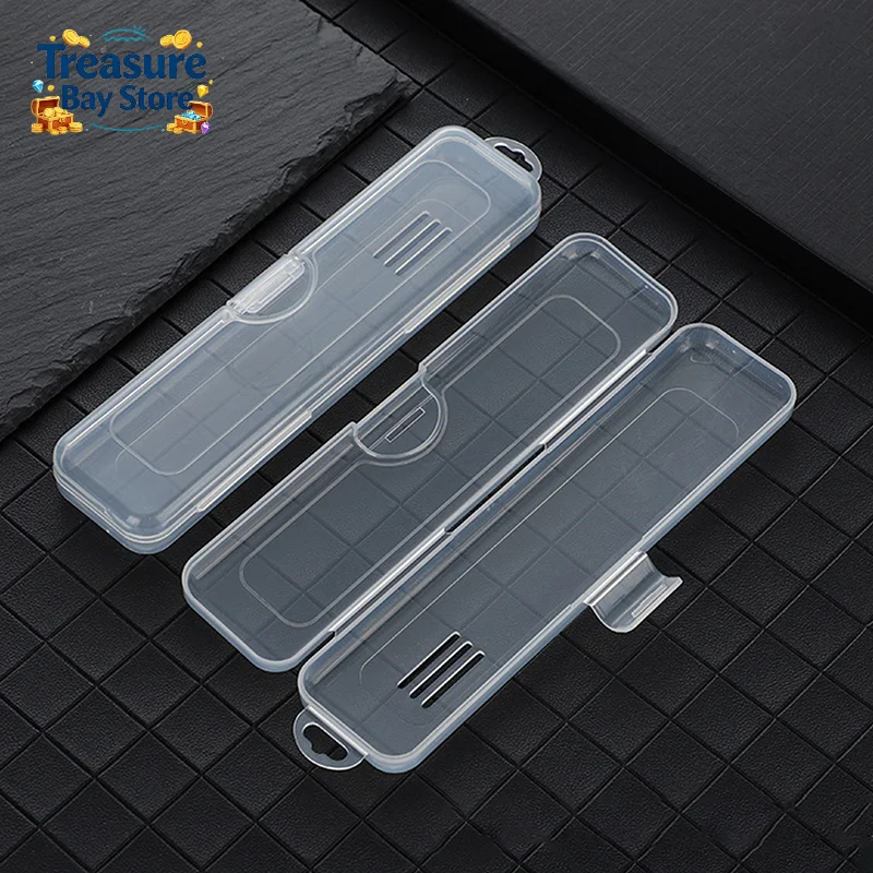 Transparent Toothbrush Storage Box, Portable Travel Toothbrush Holder, Plastic Toothpaste Container Organizer Case