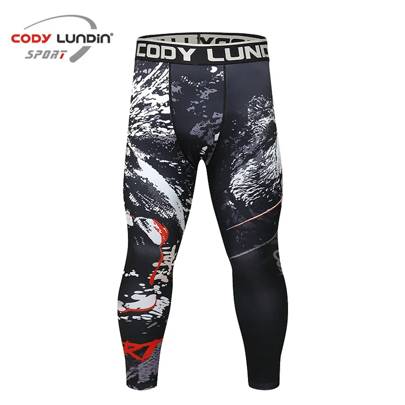 Gym Sport Leggings Compression Training Jogging Pants Men Quick Fry Crossfit Workout Trousers Running Sportswear Fitness Tights