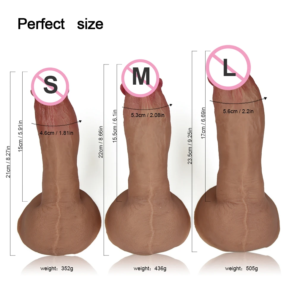 Skin Slicone Soft Suction Cup Big Huge Dildo Realistic Male Artificial Penis Dick Adult Sex Toys Women Strapon Dildos Products