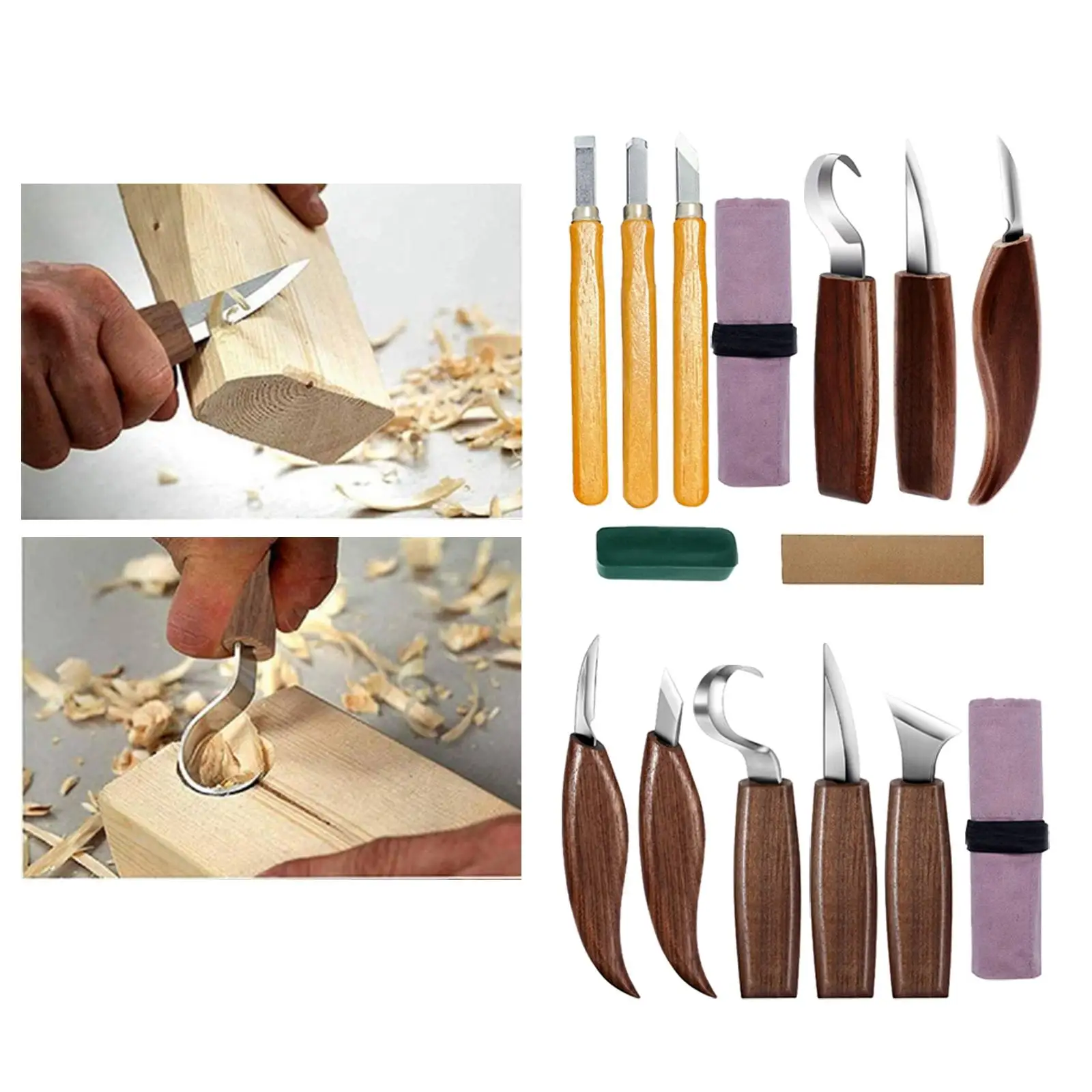 Wood Carving Whittling Knives Set Woodworking Cutter Carpenter Tool Beginners