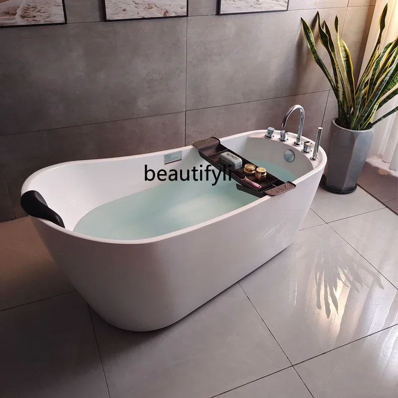 

ss25 Household bathtub acrylic, concubine bathtub European and American independent adult deep bath small apartment