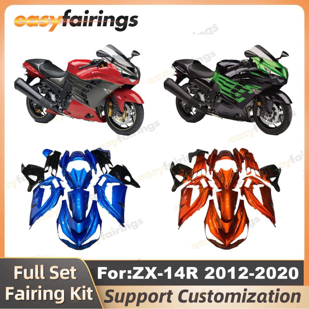 

Полный комплект обтекателей для мотоцикла для kawasaki ZX14R ZX 14R ZX-14R 2012 2013 2014 2015 2016 2017 2018 2019 2020 Комплект обтекателей кузова