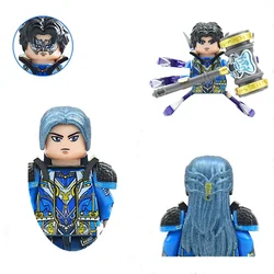 Mini figura de acción de bloques de construcción, dios del mar, modelo Tang San Assassin, ensamblaje para niños, rompecabezas, juguete de regalo