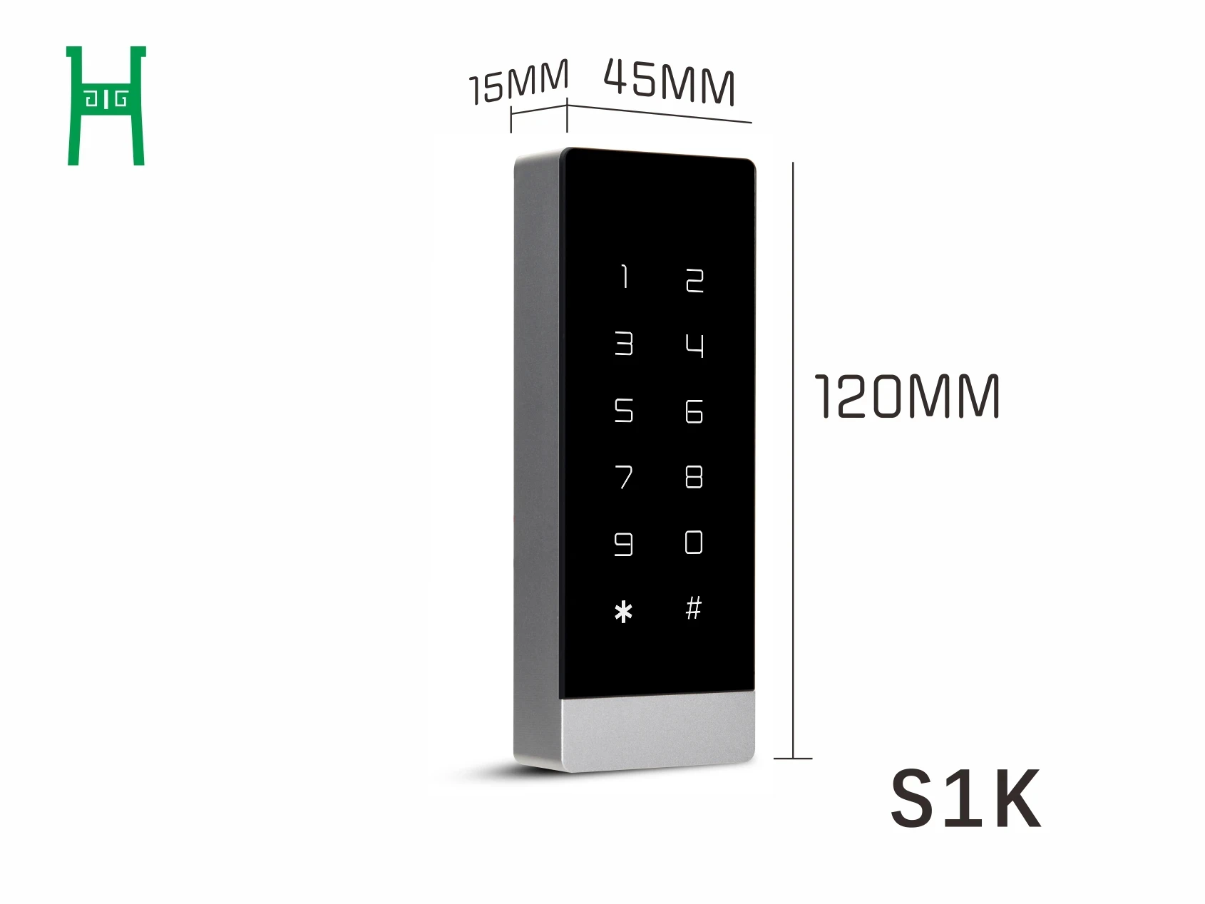 Hzccxz Metal Keypad Card Reader: Customized Hid Device, Support M1 S50, Em/NFC/14443A/B/125Kzh/Wiegand/RS485/RS232/Card Reader