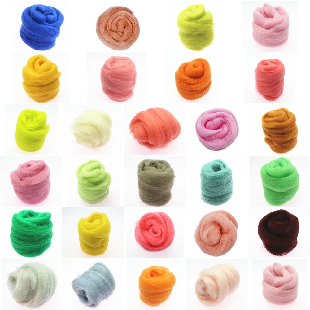 DIY Felting Wool Needle Felting Wool DIY Needle Felt New DIY Carded Wool Wet Felting Colour Pack 20G Needle Felting Wool Blue