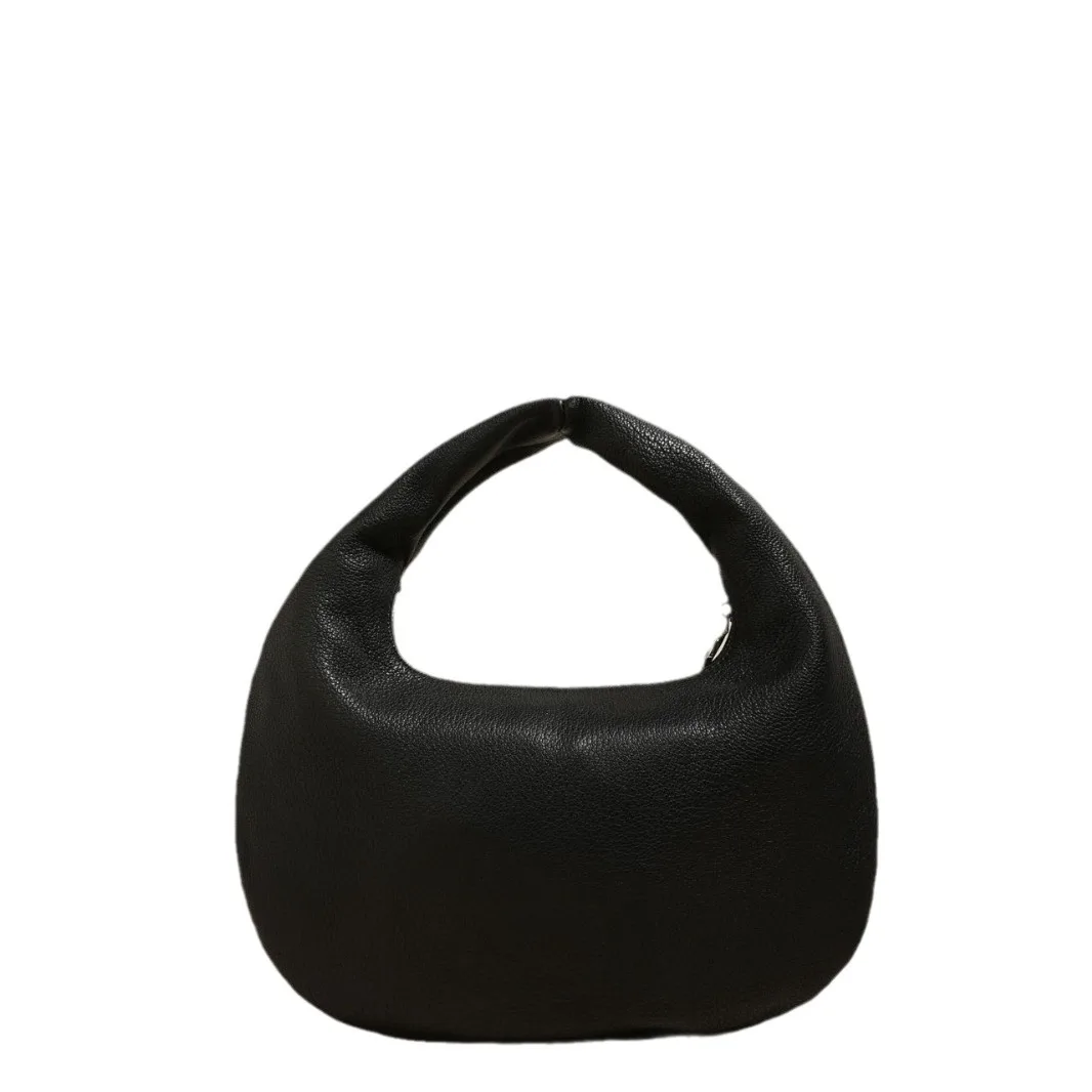 

Japanese Niche Designer Half Moon Bag Sheepskin Handbag Shoulder Bag Fashion Retro Portable Commuter Bag for Womens Girls