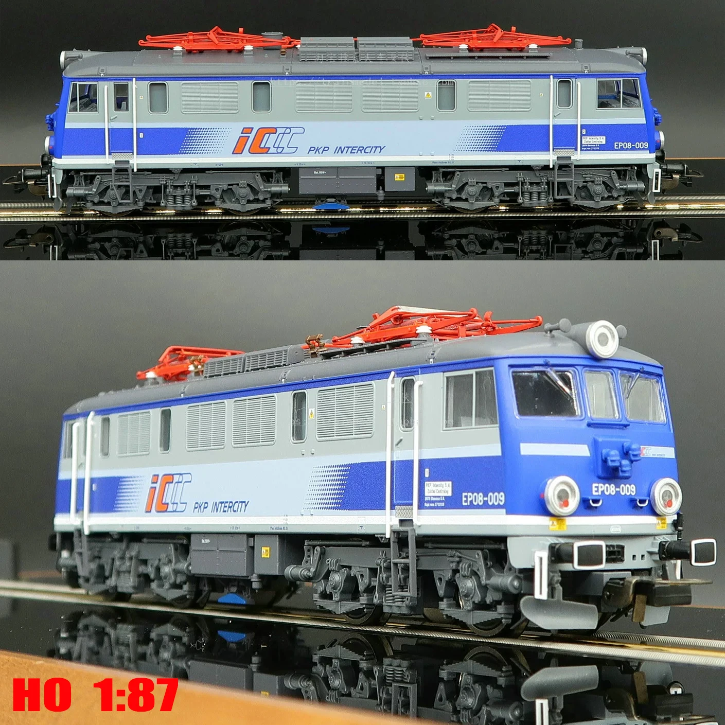 

HO 1/87 Train Model German PIKO EU07 Electric Power Digital Sound Effect Poland PKP Fifth Generation ICCC Express Head