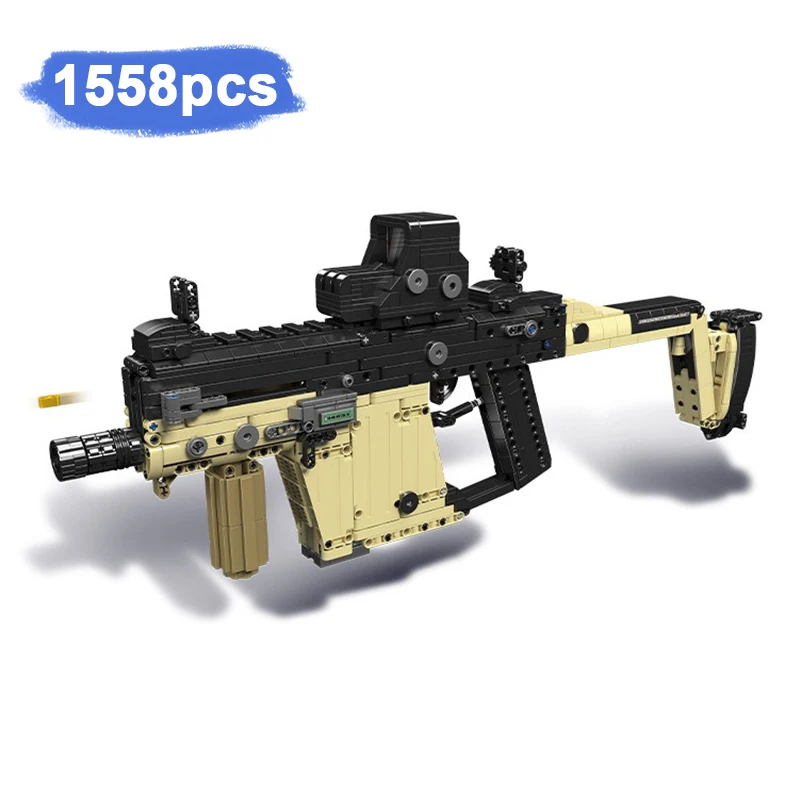 

14031 Submachine Gun 1558pcs Assembled Building Blocks Bricks Guns Series Model Kids Toys Boys Birthday Gifts