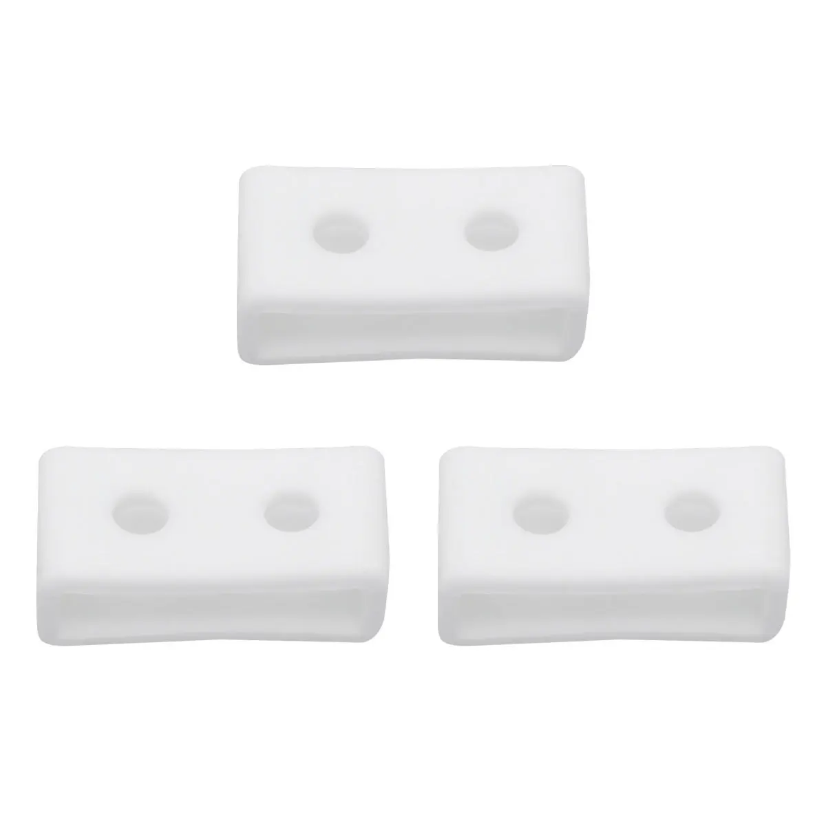 3 قطعة ساعة سيليكون معصمه الحلقات آمنة الربط خواتم استبدال الفرقة اكسسوارات قوي مطاطا صالح للساعات 24 مللي متر #1