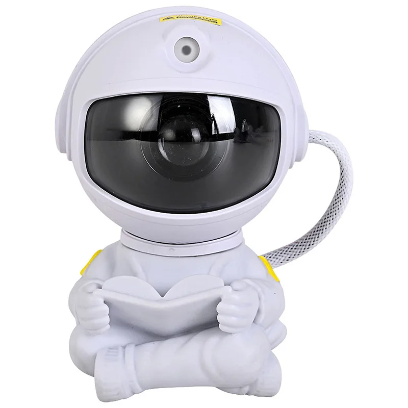 Sitting Astronaut Star Projection Lamp Full Sky Star Bedside Ornament Atmosphere Night Light Spaceman Laser Nebula Lamp