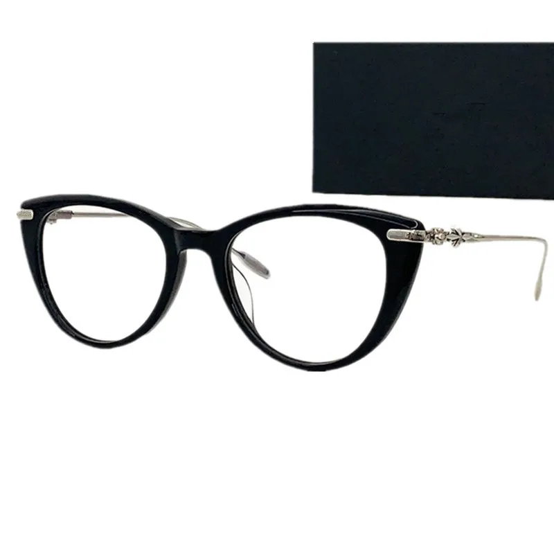 

24 LUX Cateye 92 5S Girl Glasses Classic Acetates Cateye Fullrim228 Titanium Leg Eyeglasses Goggles Frame 50-19