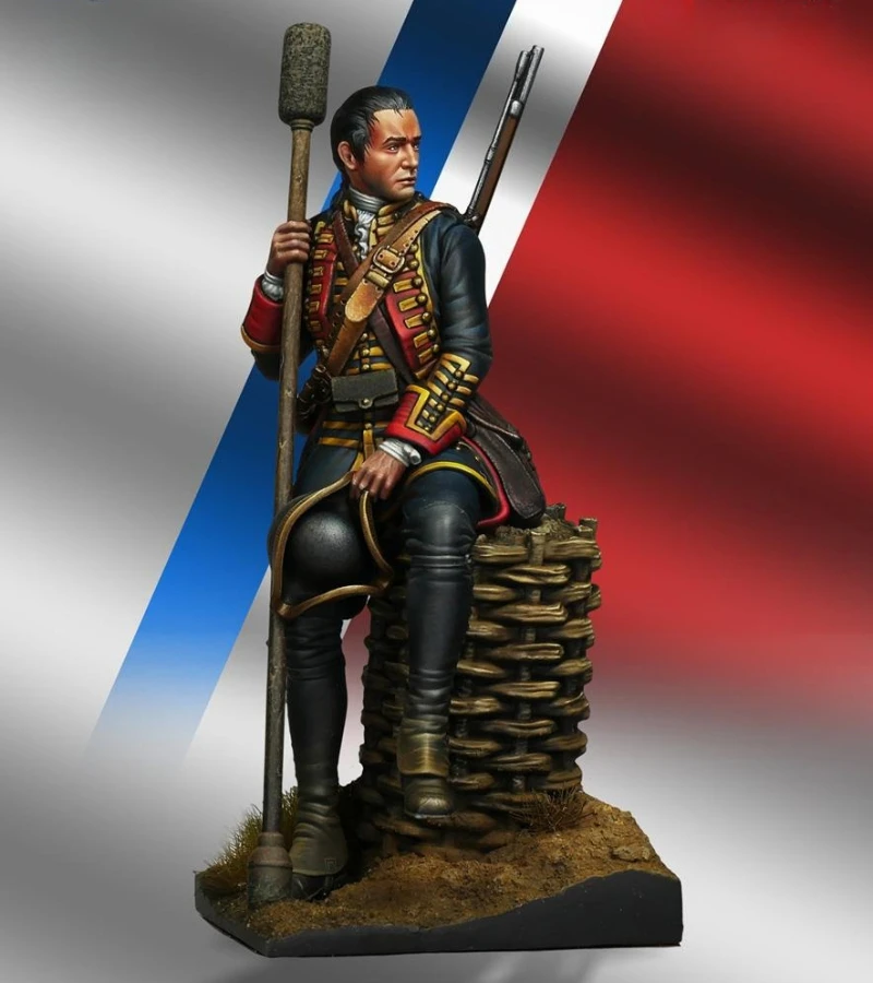 

1/24 Scale 75mm Die-Cast Resin Figure Model Kit Ancient British Artilleryman Hobby Miniature Toys Unassembled Unpainted Diorama