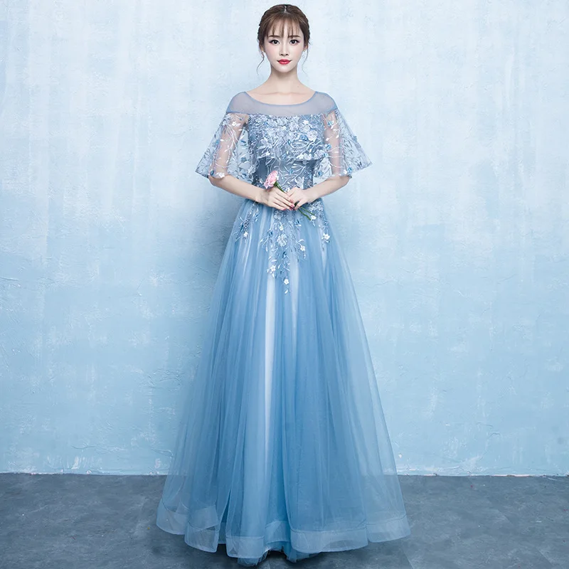 

Элегантное вечернее платье для женщин, бальное платье для ведущих, платье Tianqing Qi с завышенной талией, из других тканей, новинка 2026 года, модное свадебное платье