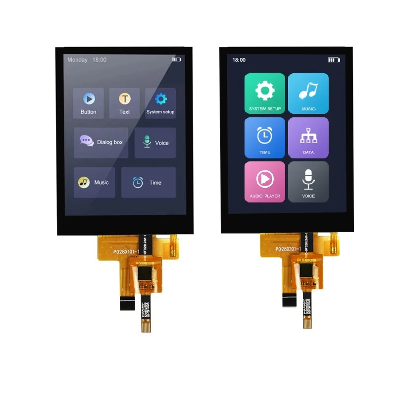 2.8 Inch Lcd Tft Display 240X320 300 Nit Industrial Touch Screen portable lcd screen