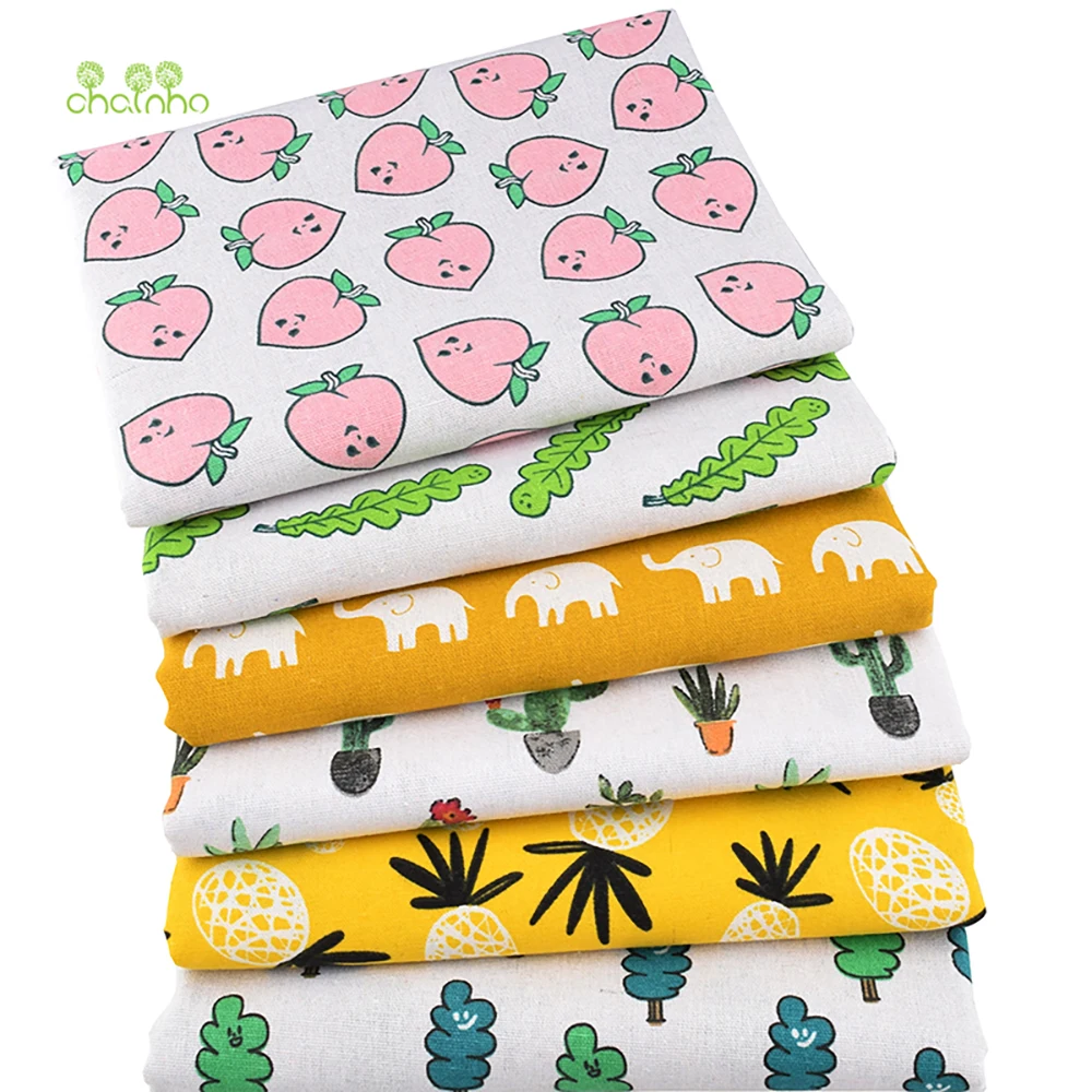 Chainho,Printed Cotton Linen F - Sewing Geotextile Fabric recension och pris