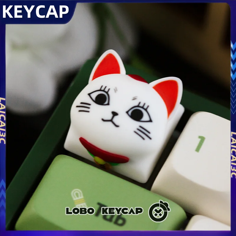 3d-negrito-festa-tema-gato-keycap-esc-resina-cereja-perfil-keycap-bonito-anime-dos-desenhos-animados-presente-teclado-mecanico-acessorios-de-jogos-para-pc