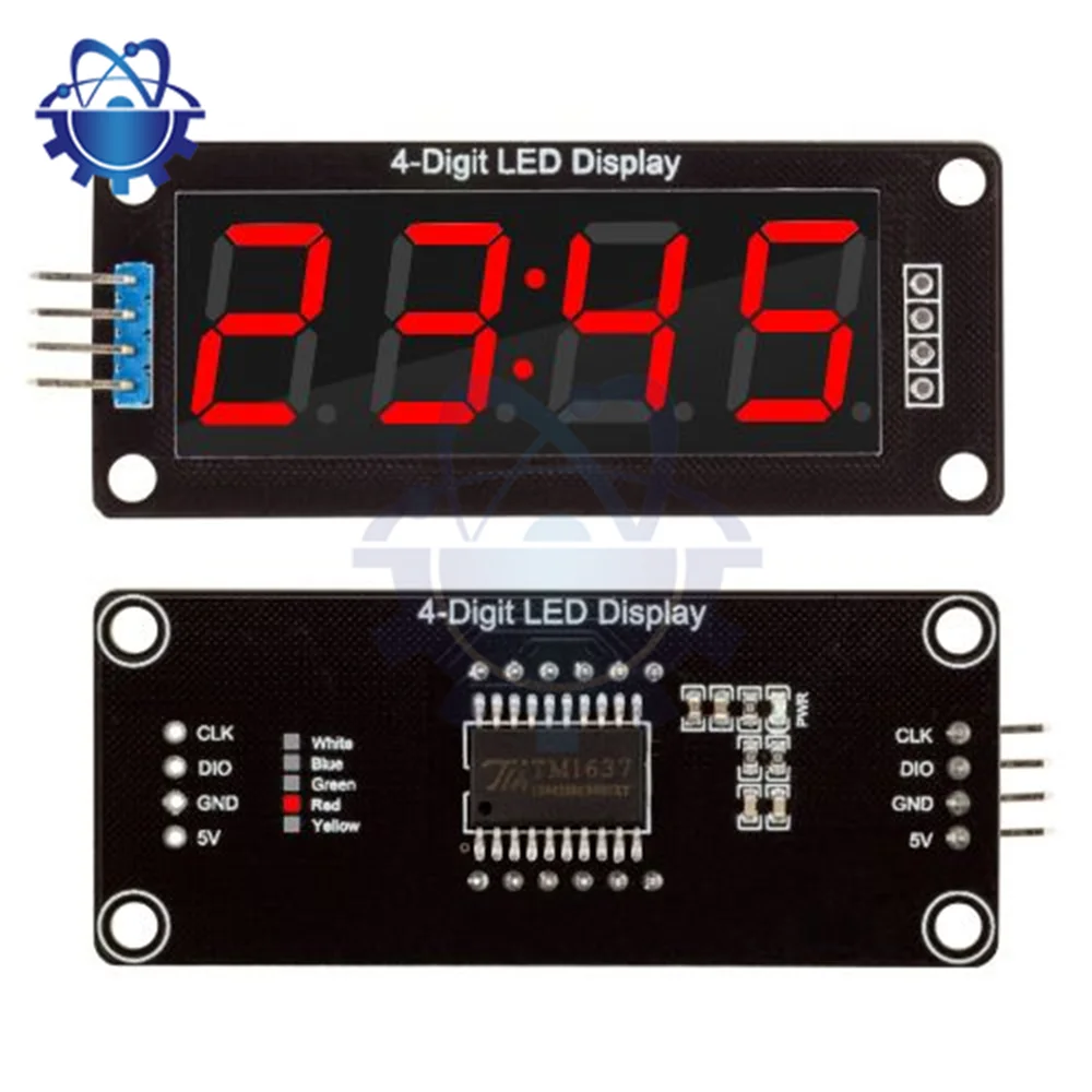 New TM1637 LED Display Module For Arduino 7 Segment 4 Bits 0.56 Inch Clock RED Anode Digital Tube Four Serial Driver Board Pack