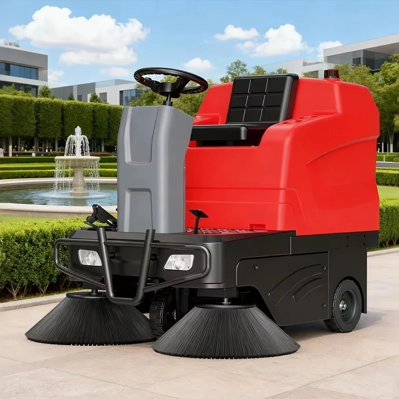 

Efficient Warehouse Road Auto Floor Sweeper Broom Industrial Ride on Cordless Commercial Dust Suppression Floor Sweeper