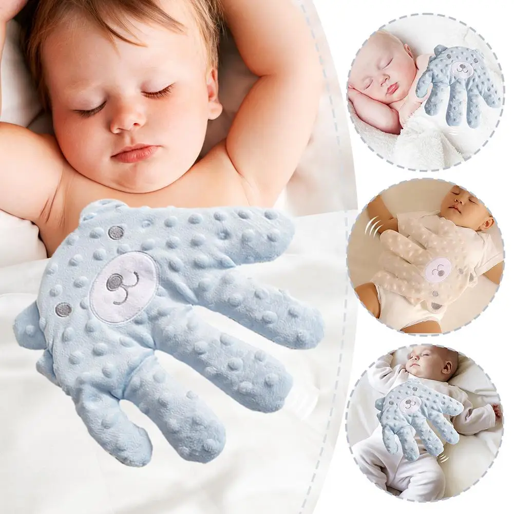 Sleep Soothing Palm Tool For Babies Anti-scare Soothing Pressure Cartoon Hand Glove Anti-Anxiety Electric Soothing Doll Glo M2F9