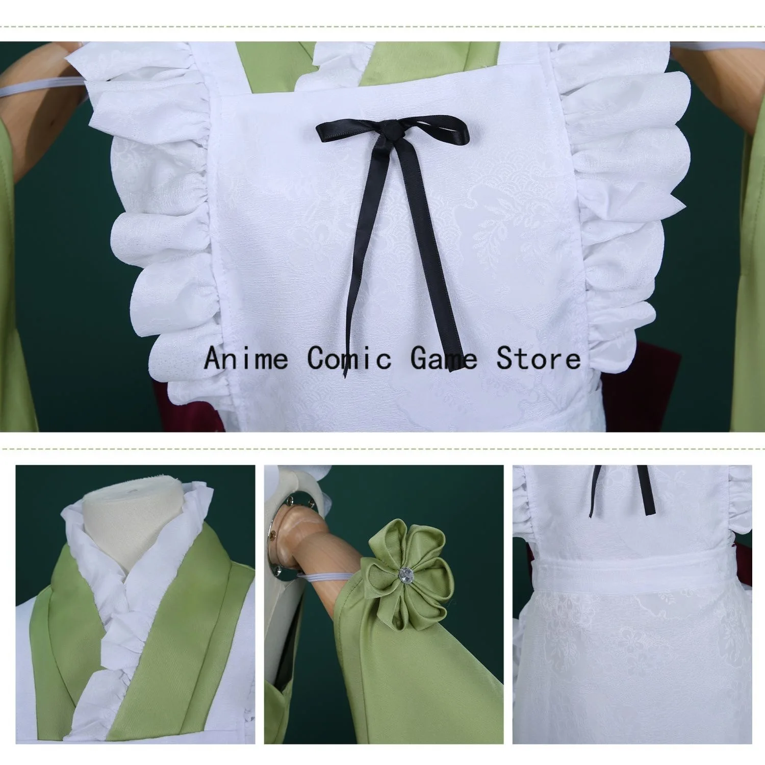 Miku Matcha Cosplay Anime Miku Groene Kimono Jurk Halloween Feest Outfits Voor Vrouwen