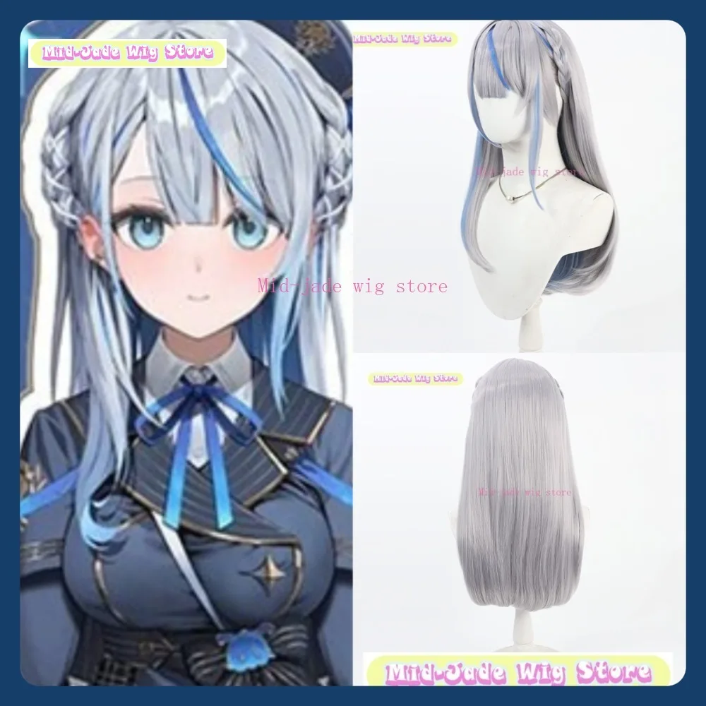 

Mid-jade Wig Store VTuber Amami Ruka Cosplay Wig Anime Game Role Playing Synthetic Hair Halloween Party