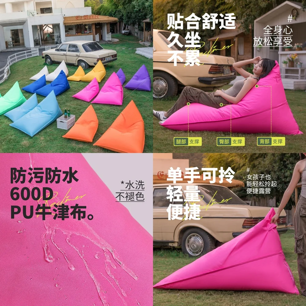 

Outdoor Lazy Sofa for Pets Single Recliner for Camping Nap Bean Bag for Dogs Cats Outdoor Picnic Lounger Pet Bed for