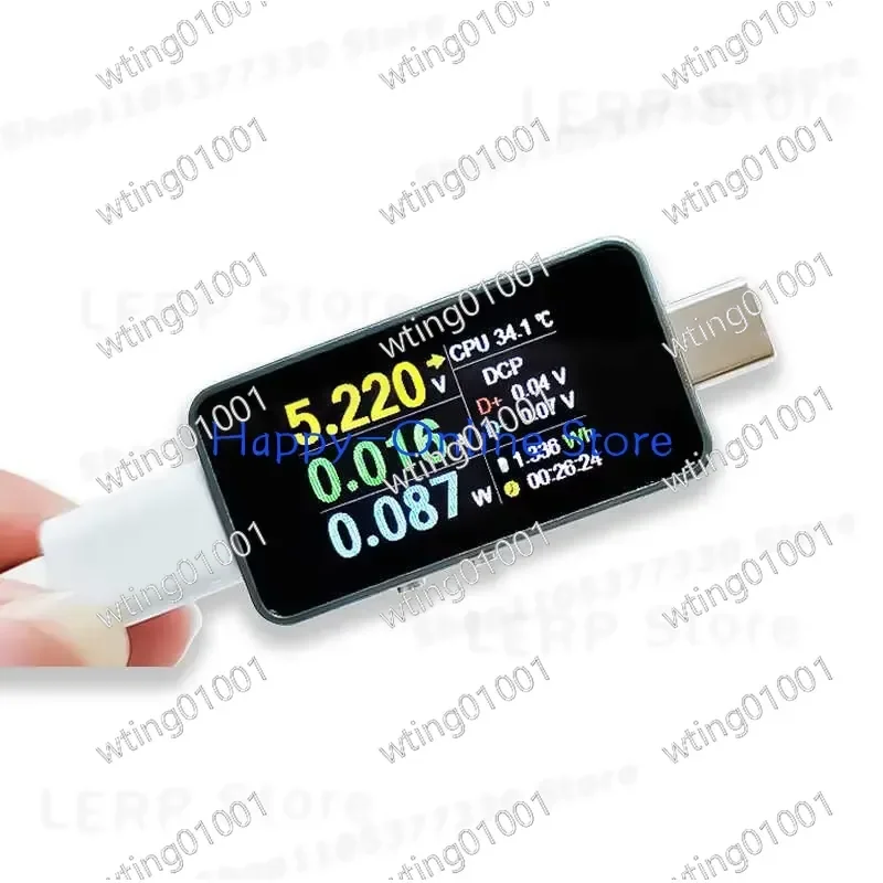 for Universal USB C Multi Purpose Diagnostic Tool Comprehensive Energy Analyzer Real Time PD Protocol Tracker Cable Impedance