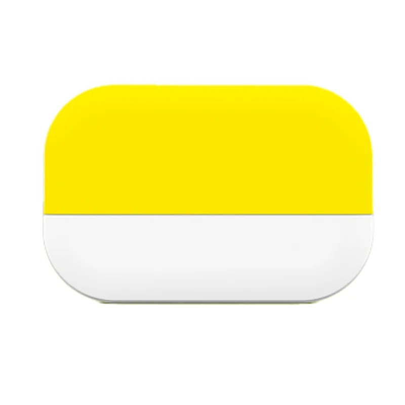 Bluetooth 5.2 Speaker Wireless Bone Conduction Music Box Support TF Card Mini StereoPlayer Under Pillow(Yellow)