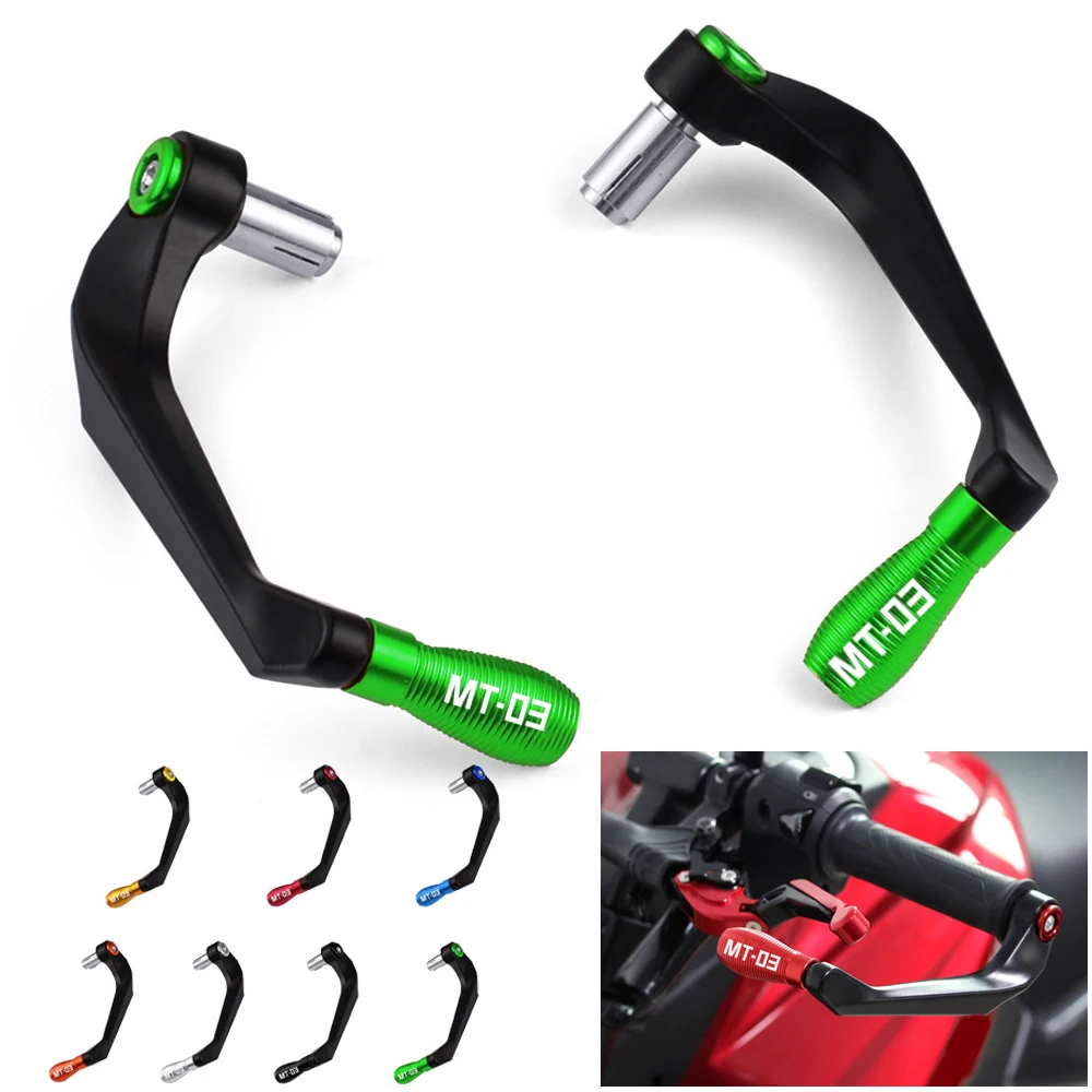 

For Yamaha MT03 MT 03 2016 2017 2018 2019 2020 2021 Motorcycle Lever Guard Falling Protection Handlebar With MT-03 Logo
