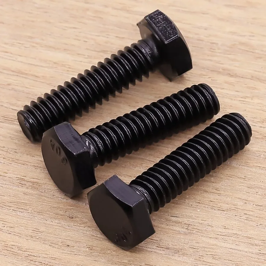 Śruby sześciokątne 3/816 x 11/2 cala, czarne, stal nierdzewna 304, śruby sześciokątne 188, wykończenie czarnym tlenkiem, śruby z gniazdem imbusowym, 10 sztuk